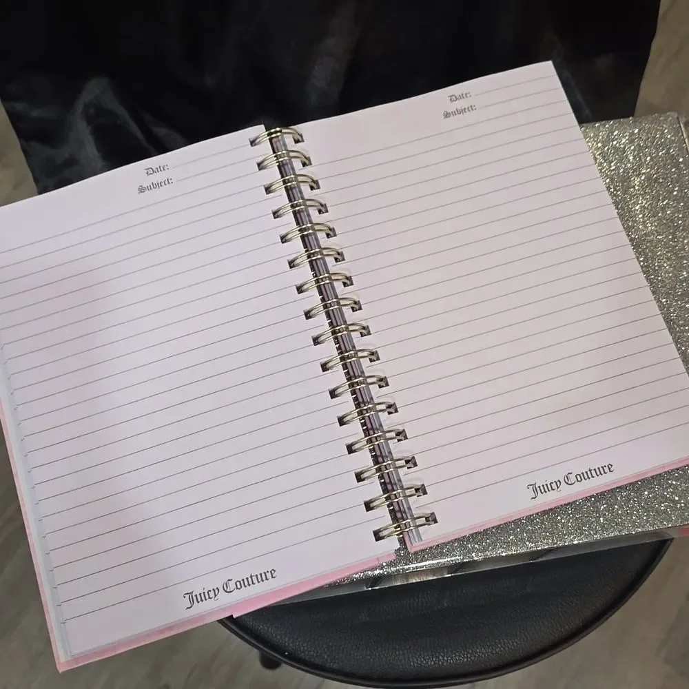 Juicy Couture Home Juicy Girls Shine Bright Spiral Journal &‎ Heart Pen Set